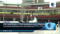 CNE suspendió cuñas de campaña por incumplir normativa electoral