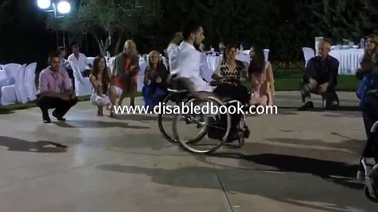 Zeibekiko dance from Greek Disabled man