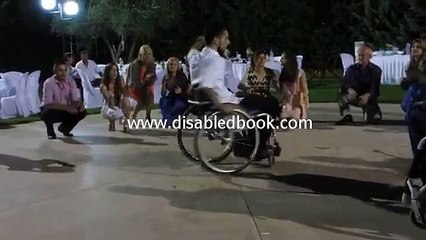 Zeibekiko dance from Greek Disabled man