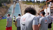 Mountain Running Up a Steep Ski Jump | The Red Bull 400