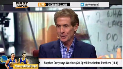 ESPN First Take - Stephen Curry on Whether Warriors or Panthers Lose First