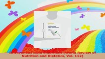 Intravenous Lipid Emulsions World Review of Nutrition and Dietetics Vol 112 PDF