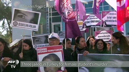 Three jailed in Turkey for female student's murder