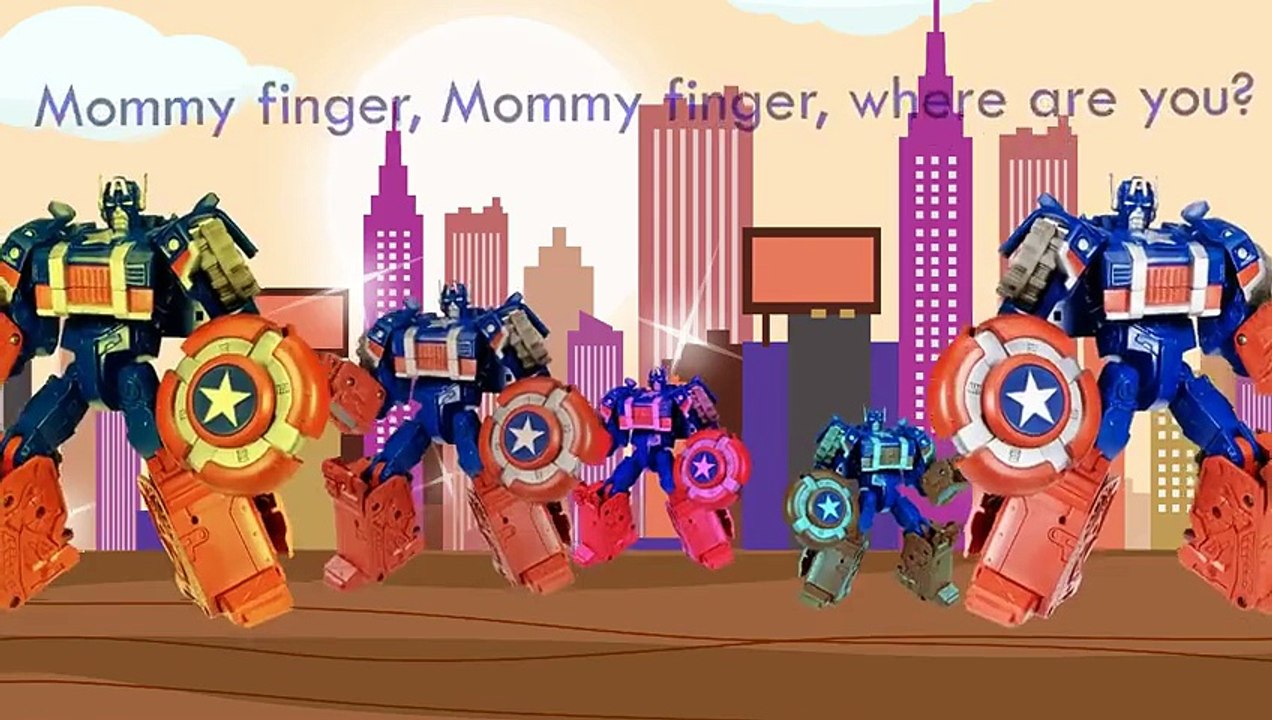15 Baby Hulk Finger Family Batmans Bike CAptain America as Transformers Venom Song Daddy F