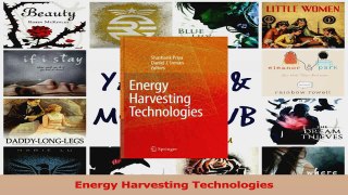 PDF Download  Energy Harvesting Technologies Download Full Ebook