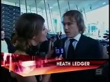 Heath Ledger do something unbeliavable during the interview