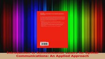 PDF Download  Introduction to Semiconductor Lasers for Optical Communications An Applied Approach Read Online
