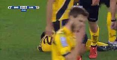 Marko Miric gets Injured - Club Brugge v. Lokeren - Belgium CUP 03-12-2015