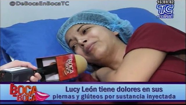 Lucy León tiene dolores en sus piernas y glúteos por sustancia inyectada