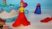 Vestido Elsa e Anna Frozen com Massinha Play Doh Roupa Fazer Nova Barbie em Portugues Disn