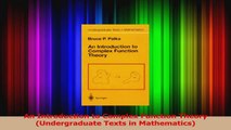 Download  An Introduction to Complex Function Theory Undergraduate Texts in Mathematics Ebook Online