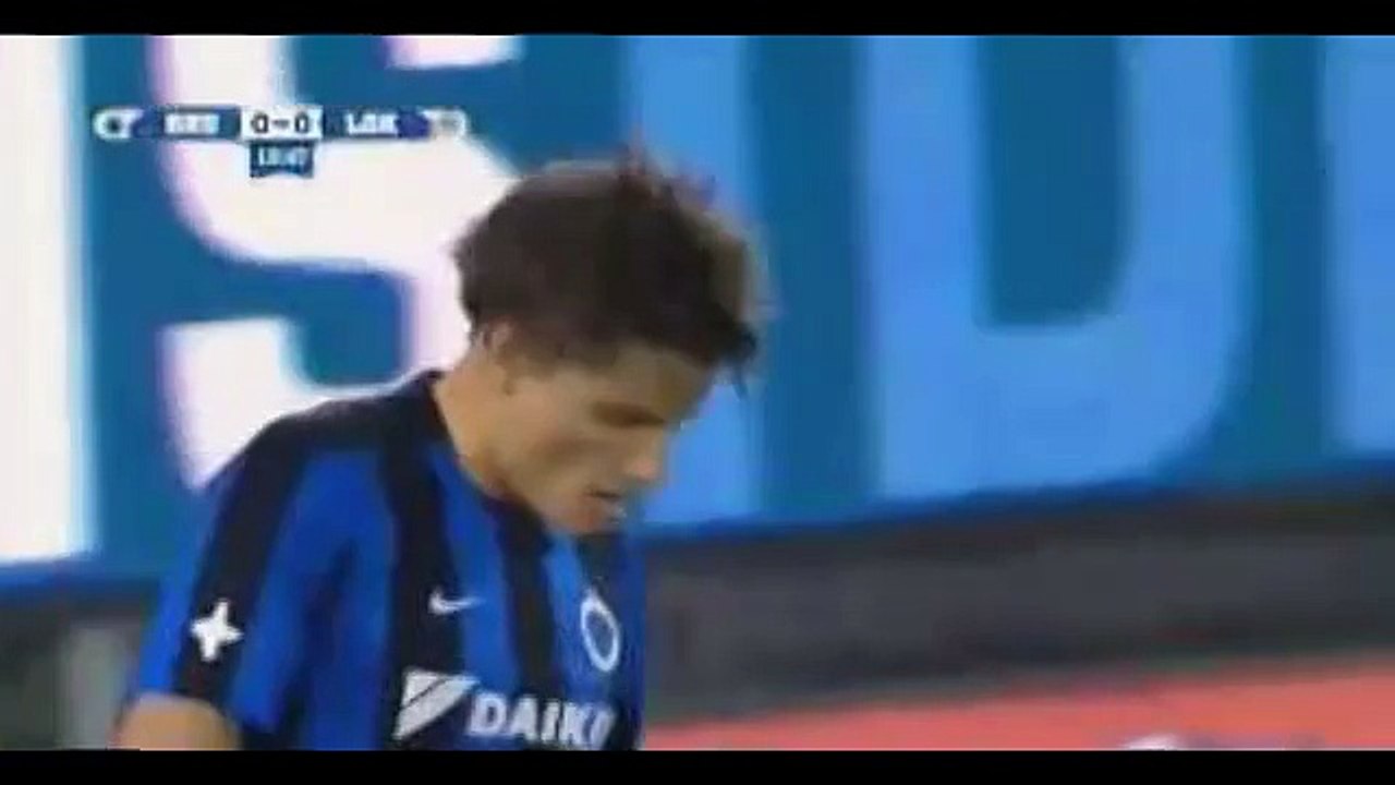 Davy de Fauw Amazing Header _ Club Brugge 0-0 Lokeren Belgium Cup 8ths Finals - 03.12.2015 -