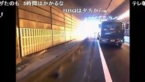 2015年11月21日 ニコ生 NER 東京外環自動車道大泉JCT付近支柱とクレーンが倒れる大事故に遭遇する神回の続きノーカット版（ドライブレコーダー風映像）