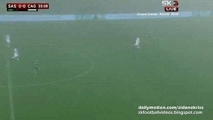 0-1 Marco Sau Goal - Sassuolo v. Cagliari 03.12.2015 HD