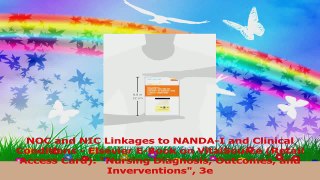 NOC and NIC Linkages to NANDAI and Clinical Conditions  Elsevier EBook on VitalSource PDF