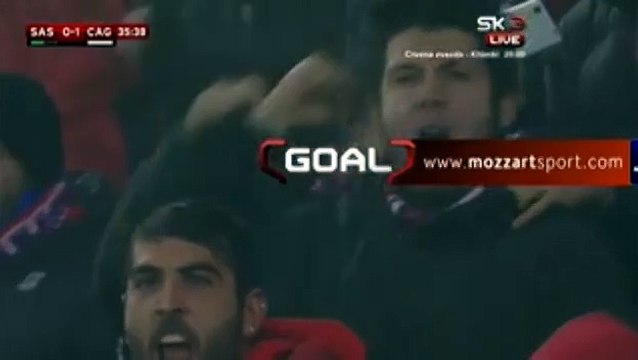 0-1 Marco Sau Goal Italy Coppa Italia Round 4 - 03.12.2015, Sassuolo Calcio 0-1 Cagliari Calcio