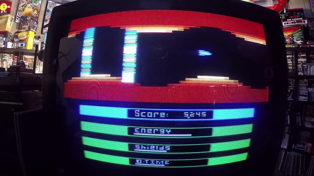 Classic Game Room - LASER GATES review for Atari 2600