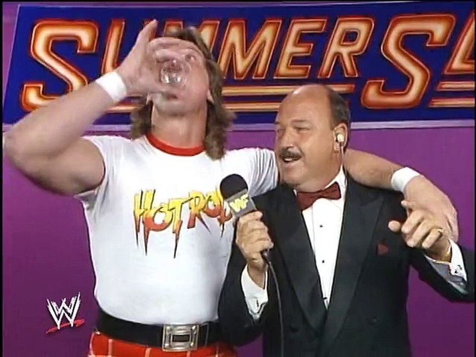 WWF SummerSlam 1989 - Mr. Perfect, Roddy Piper, and Rick Rude Post-Match Interviews