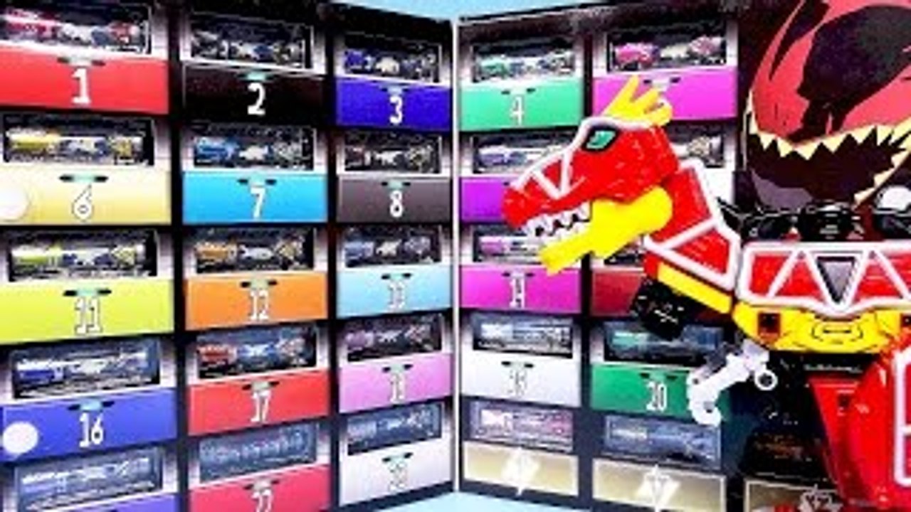 파워레인저 다이노포스 야광 다이노셀 세트 Power Rangers Dino Charge Glow