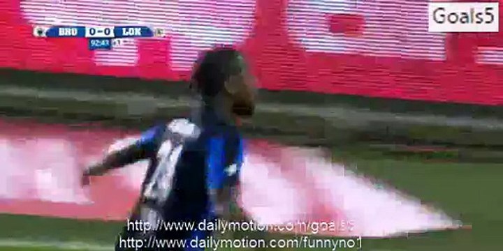 Stefano Denswil Free Kick Goal Club Brugge 1 - 0 Lokeren Beker Van Belgie 3-12-2015