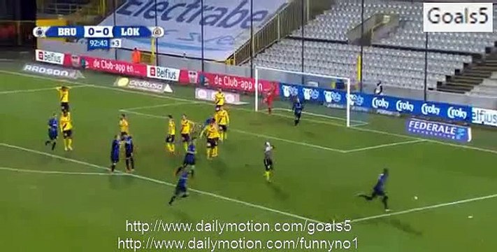 Stefano Denswil Goal Club Brugge 1 - 0 Lokeren Beker Van Belgie 3-12-2015