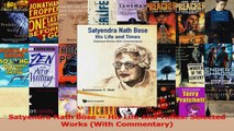 PDF Download  Satyendra Nath Bose  His Life And Times Selected Works With Commentary Read Full Ebook