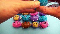 Learn Colours Opening Animal Surprise Eggs! Filled with Candy, Gum and Fun!