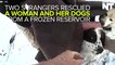 Two Strangers Rescued This Woman And Her Dogs From A Frozen Reservoir