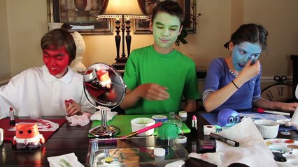 INSIDE OUT FACEPAINT CHALLENGE! | COSPLAY MAKEUP | SPONSORED BY DISNEY PIXAR | KITTIESMAMA