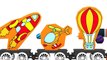 Magic TRAIN Cartoon - Learn Colors with Airplane,Helicopter,Rocket JIGSAW PUZZLE! , hd online free Full 2016