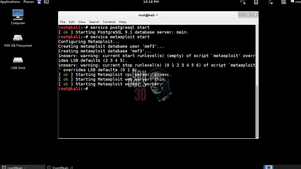 Part I- Setting up the Metasploit Database