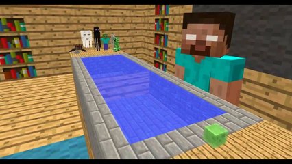 Monster School: Swimming (Minecraft Animation)