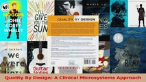 PDF Download  Quality By Design A Clinical Microsystems Approach Read Full Ebook