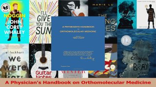 PDF Download  A Physicians Handbook on Orthomolecular Medicine Download Full Ebook