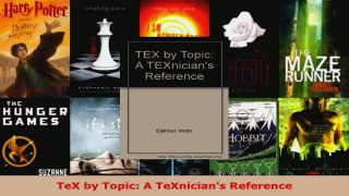 Read  TeX by Topic A TeXnicians Reference Ebook Free
