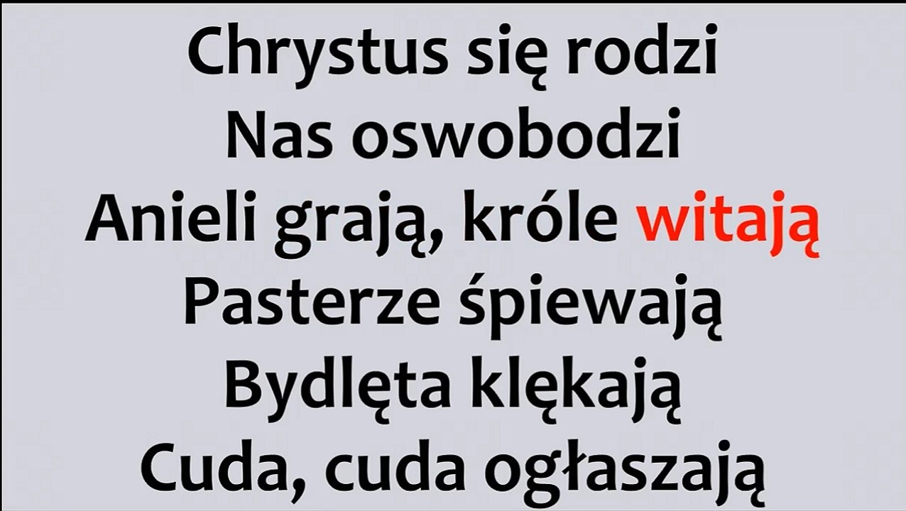Dzisiaj W Betlejem - Koleda