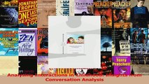 PDF Download  Analysing Interactions in Childhood Insights from Conversation Analysis Download Online