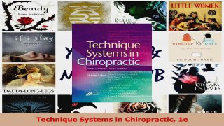 PDF Download  Technique Systems in Chiropractic 1e PDF Full Ebook