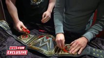 Sheamus sideplates are installed on the WWE World Heavyweight Championship Nov 30 2015