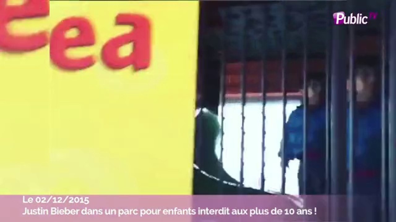 Exclu Vidéo : Justin Bieber : Il s’amuse dans un parc pour enfants interdit aux plus de 10 ans !
