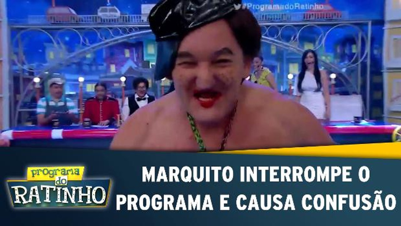 Marquito interrompe o programa e provoca confusão