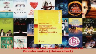 Read  Introduction to Mathematical Methods in Bioinformatics Universitext Ebook Free