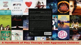 PDF Download  A Handbook of Play Therapy with Aggressive Children Download Full Ebook
