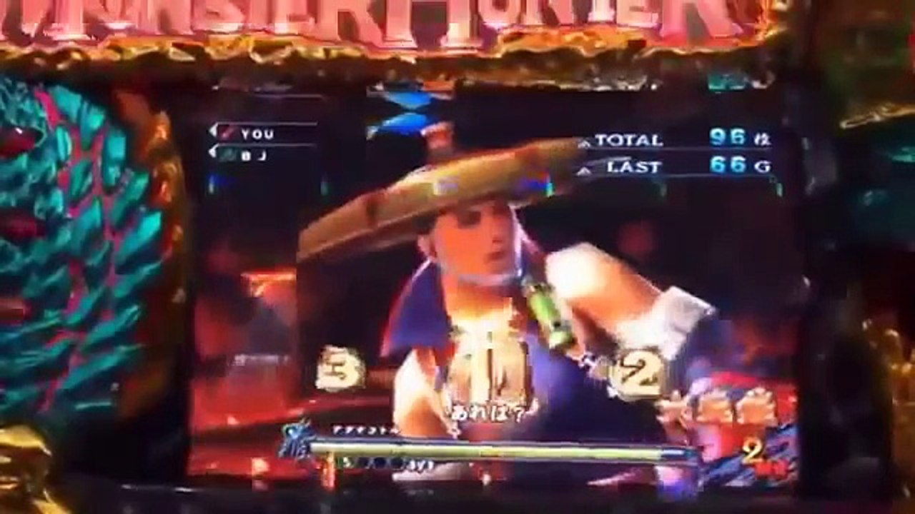 パチスロモンスターハンター月下雷鳴　爆烈プレミア　実戦動画☆