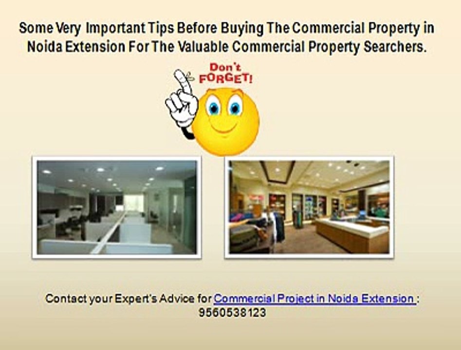 Must Plan and Take a precaution before buying or investing in commercial property.