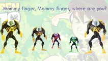 POWER/RANGERS Cartoon Animation Funny Finger Family Songs For Children | Daddy Finger Nurs