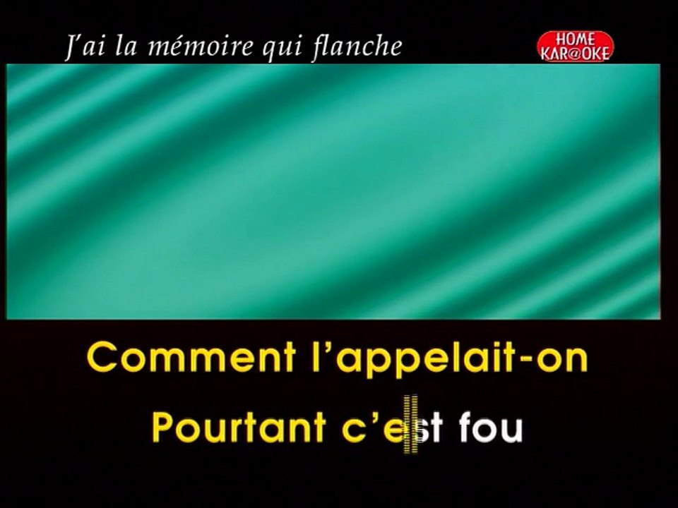 KARAOKE JEANNE MOREAU J'ai la mémoire qui flanche Vidéo Dailymotion