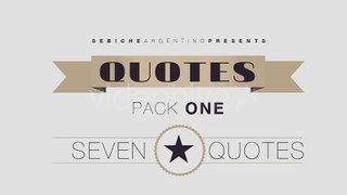 Quotes Pack 1 | Apple Motion Files - Videohive template