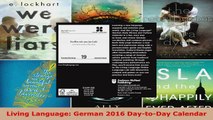 Download  Living Language German 2016 DaytoDay Calendar Ebook Free