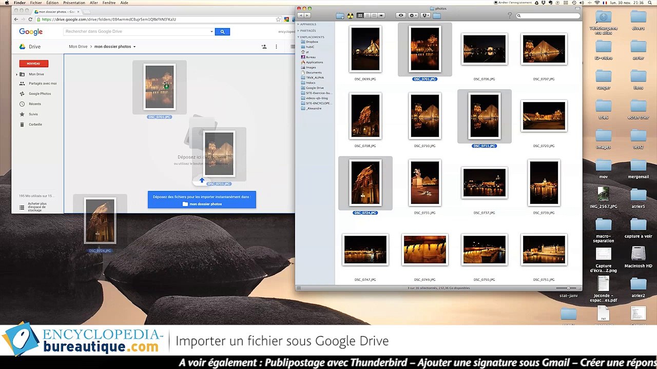 Importer un fichier ou un dossier dans Google Drive